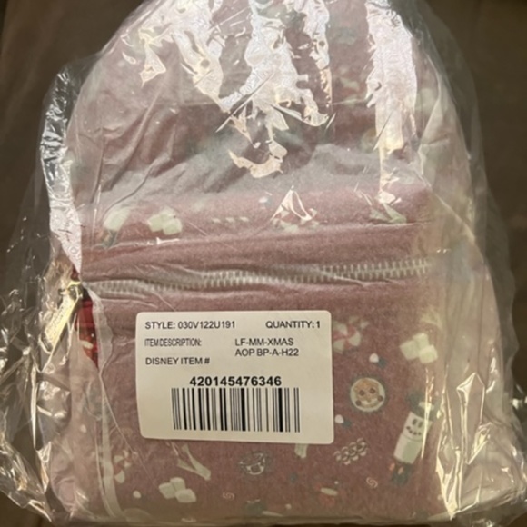 Disney Parks Loungefly Mini Backpack - Mickey And Friends Holiday Treats NWT